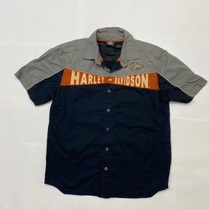 Harley Davidson Short Sleeves Button Up
